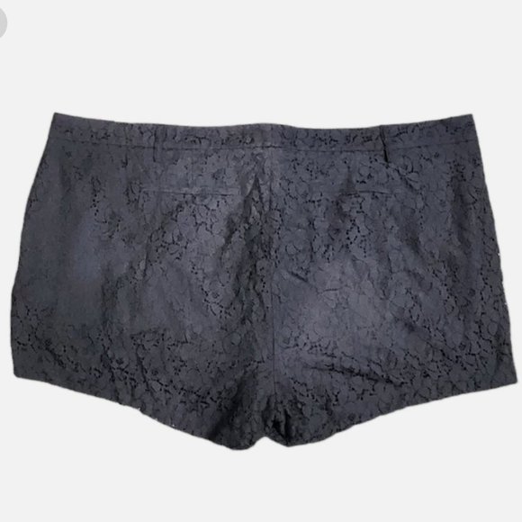 Torrid Plus Size Black Lace Dressy Studio Mini Shorts Plus Size 26 - Picture 4 of 8